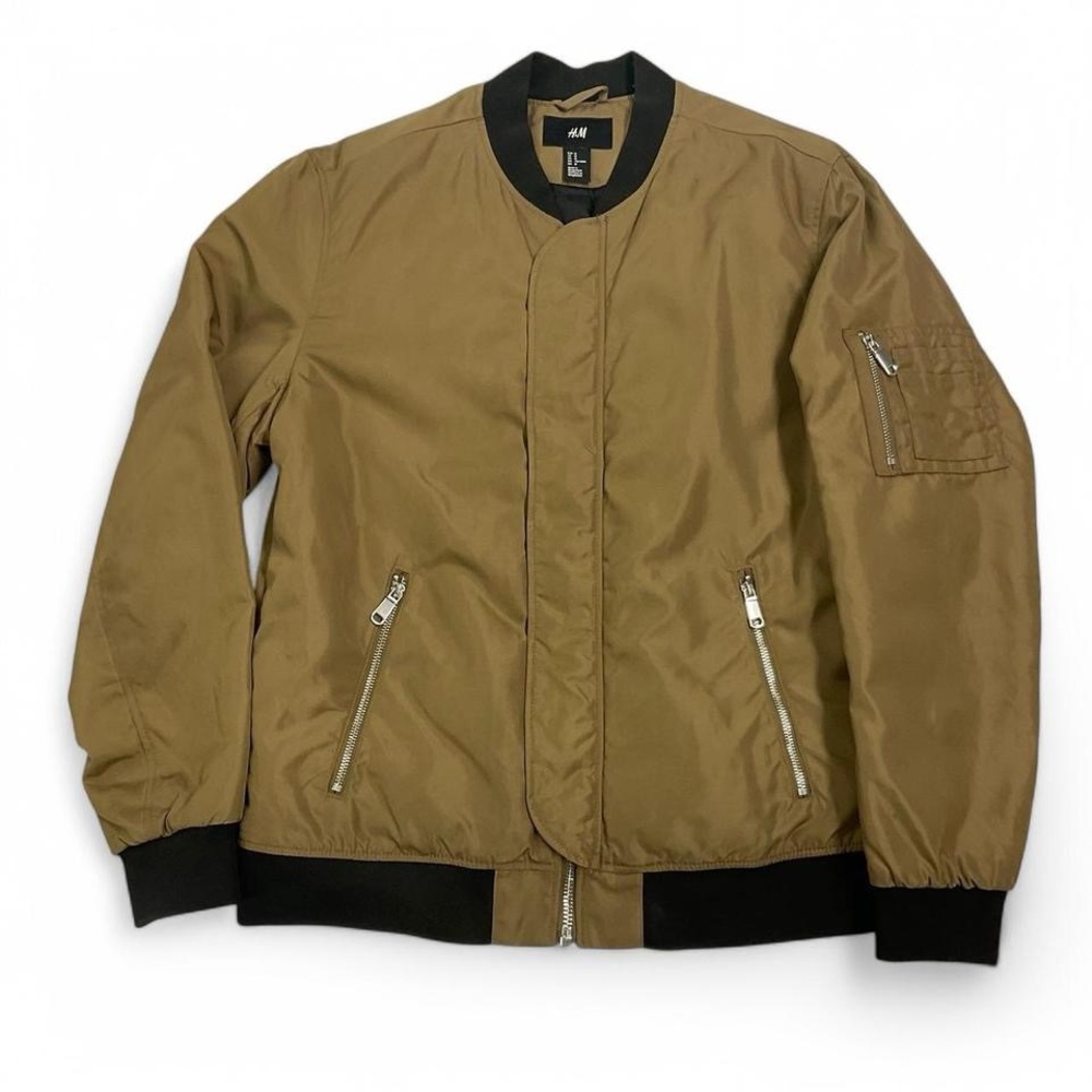 H&M Men's Tan Bomber Jacket